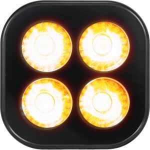 VISION X UNITE LED MODULE - AMBER LIGHT - 40° - BLACK BACKGROUND