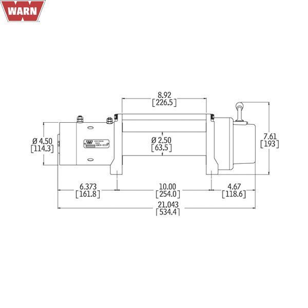 WARN WINCH M8000 12V - Image 2