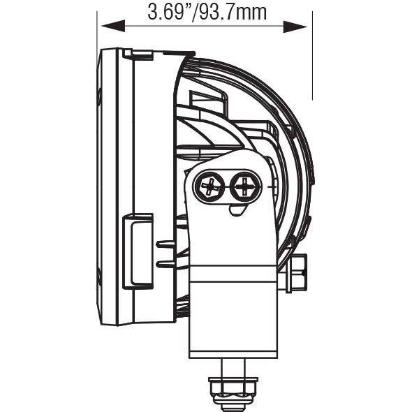 VISION X LIGHT CANNON KIT 4.7" CG2 40W 10° LED DRIVING LIGHT - Image 5