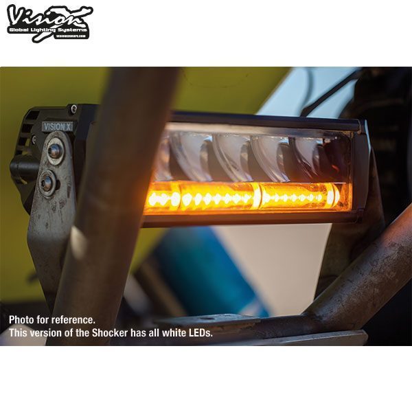 VISION X SHOCKER 12" DUAL ACTION LED LIGHT BAR 60W/100W WHITE/WHITE - Image 8