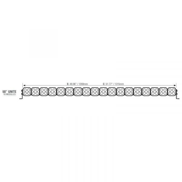 VISION X UNITE BAR 50" CURVED MOUNTING RAIL - Image 4