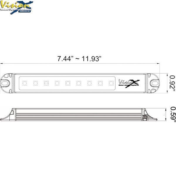 VISION X STRIP LIGHT 12" 4.2W SOFT TOUCH - Image 3