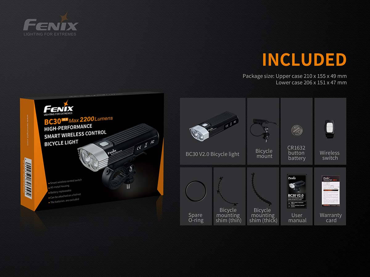 FENIX BIKE LIGHT BC30V2.0 2200 LUMEN - Image 14