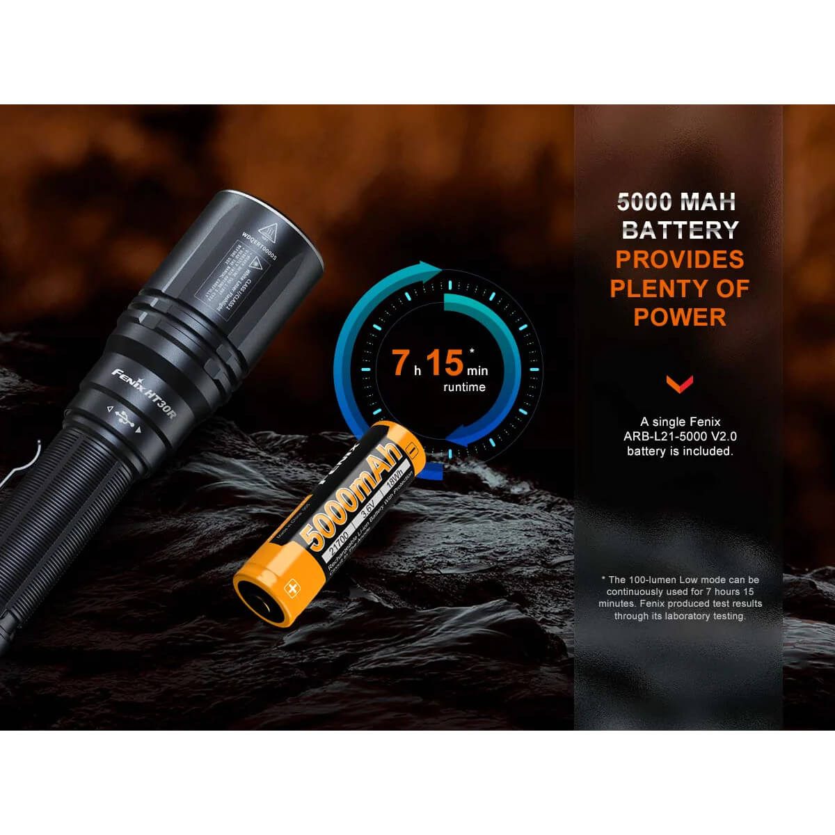 FENIX LASER FLASHLIGHT HT30R 500 LUMEN 1500 METER - Image 8