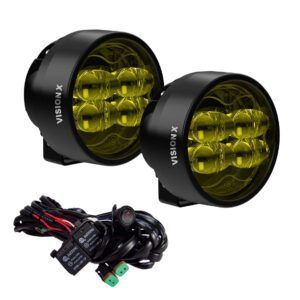 VISION X CANNON RACE 3.7" 80W YELLOW LED FOG LIGHT KIT 2 PCS