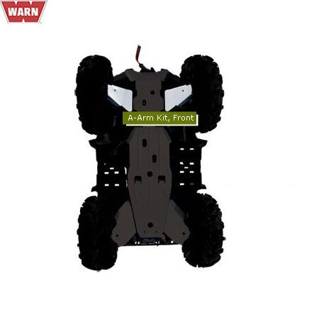 WARN HASPLÅTAR A-ARMAR FRAM POLARIS RANGER 900