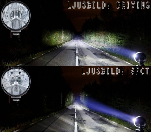 Hella 12V Highway Hawk Driving Lamp Yellow Lens 