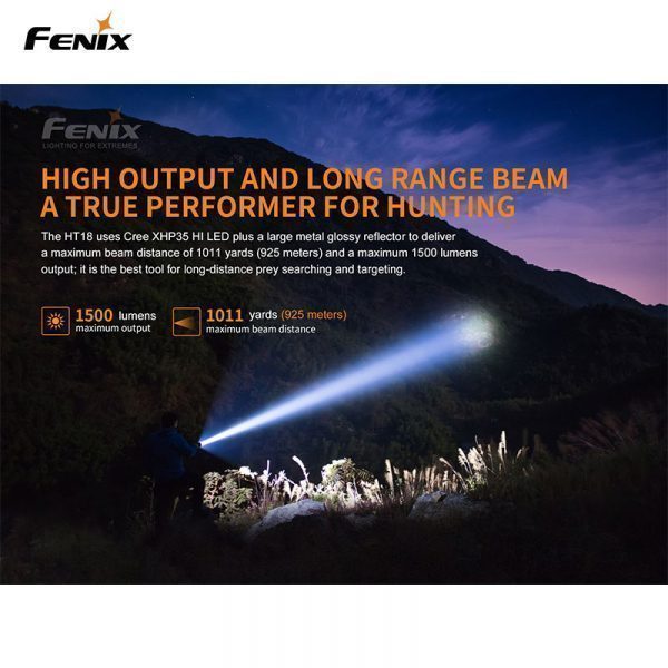 FENIX JAKTFICKLAMPA HT18 1500 LUMEN - Bild 4