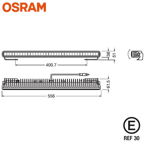 OSRAM SX500 22" SLIM LED EXTRALJUSRAMP UNIVERSALKIT - Bild 4